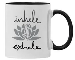 Inhale Exhale - 21oz Coffee Mug